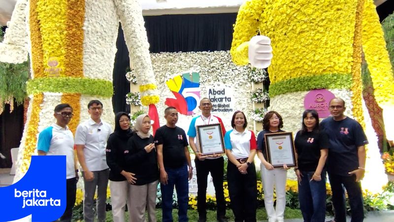 Gebyar Bunga Rawa Belong Sukses Pecahkan Rekor MURI