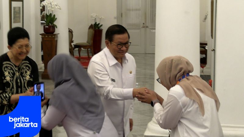 Pramono-Rano Gelar Halalbihalal Bersama Pegawai di Balai Kota