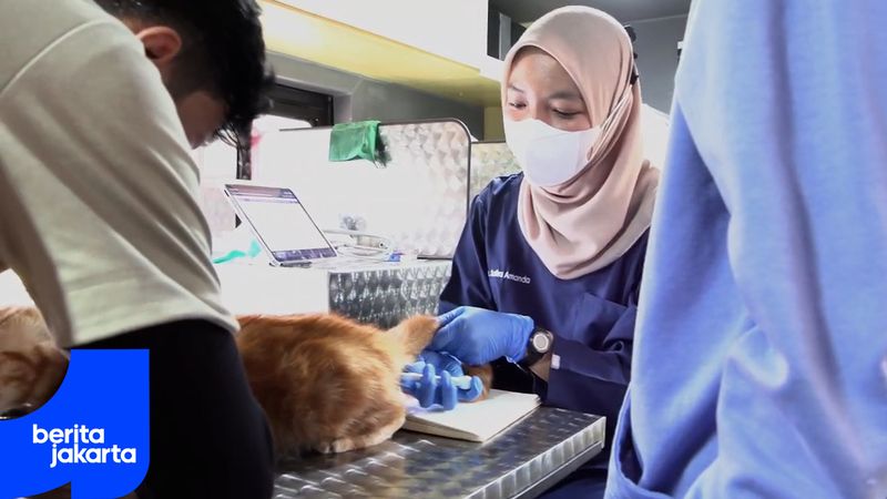 Layanan Klinik Hewan Keliling Disambut Antusias Warga