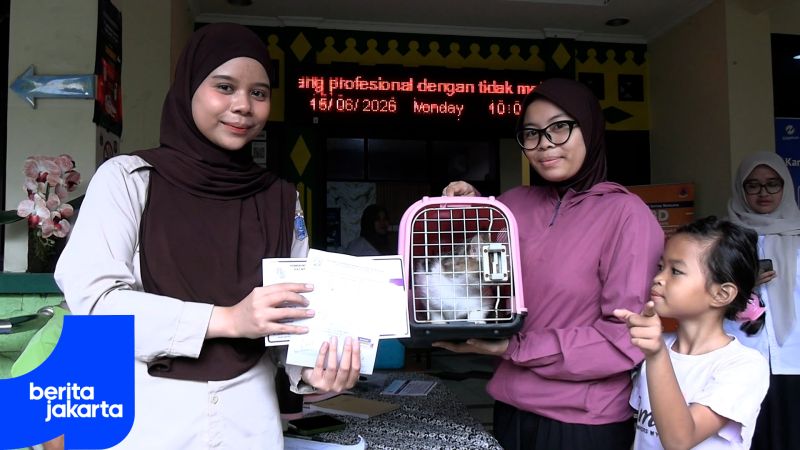 Sudin KPKP Jakpus Gelar Vaksinasi HPR di Kebon Sirih