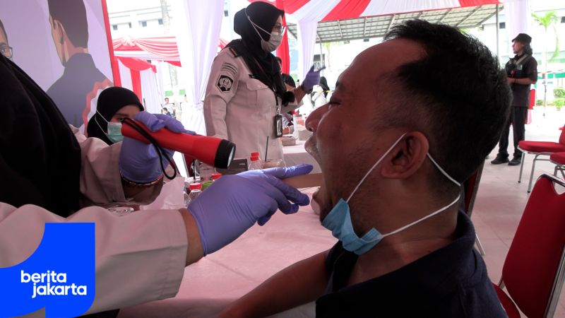 Warga Binaan Lapas Cipinang Ikuti Layanan CKG Terintegrasi TB