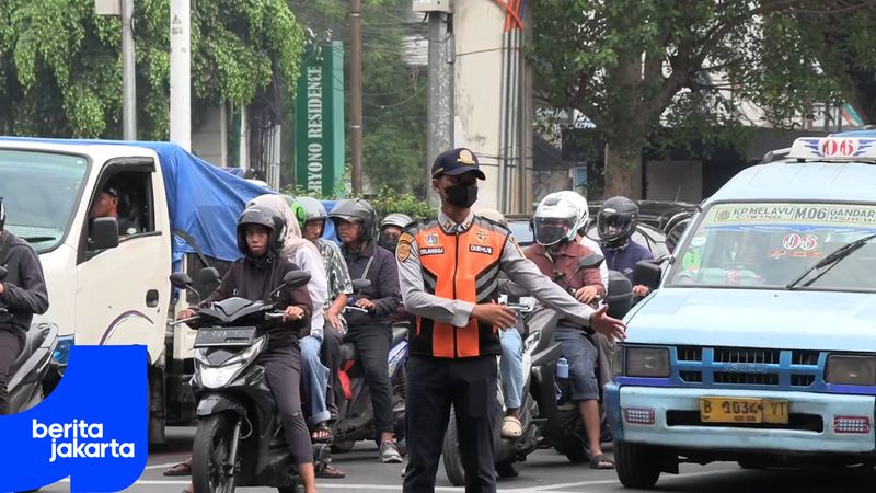 Gebrak Pagi, Upaya Sudinhub Jaktim Tekan Kepadatan Lalu Lintas