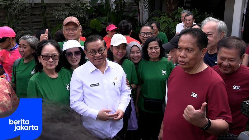 Pramono Hadiri Halal Bihalal Bersama Warga Menteng