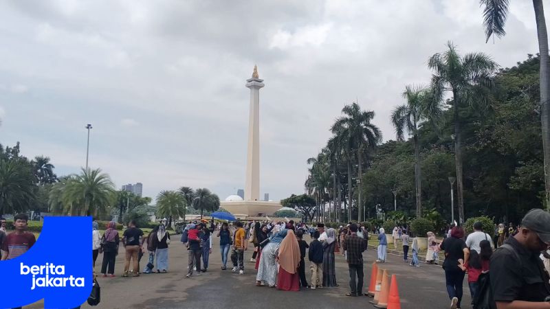 Monas Tetap Jadi Magnet Wisata Keluarga di Momen Lebaran