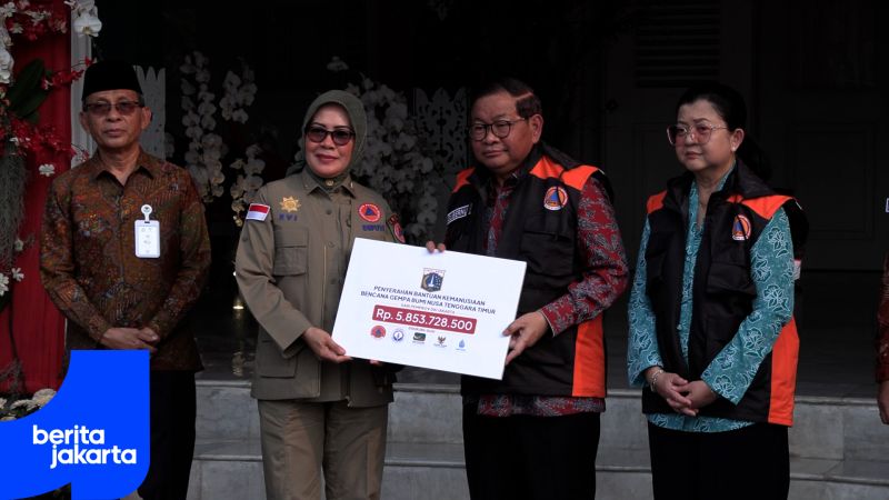 Pemprov DKI Salurkan Bantuan Rp5,8 Miliar untuk Penyintas Gempa NTT