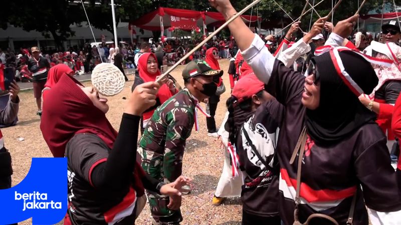 Meriahkan HUT ke-81 RI, Ribuan Warga Padati Pesta Rakyat di Pasar Rebo