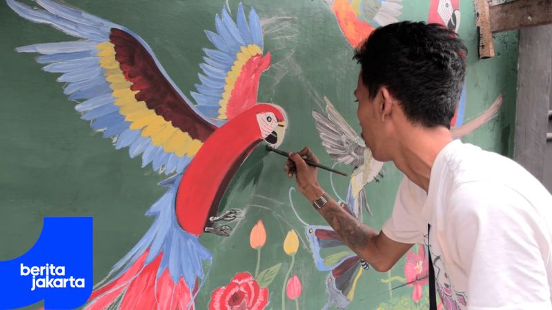 Kelurahan Tangki Tata Kawasan Rawan PKL dengan Hardirkan Mural