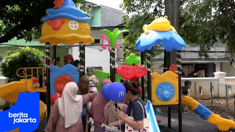 Playground di Sunter Jaya Beri Warna Baru Ruang Bermain Anak