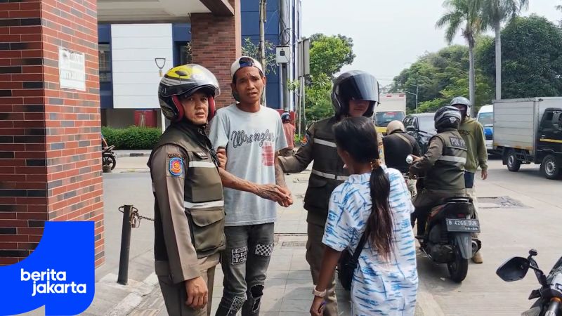 Tujuh PMKS dan PKL Ditertibkan Satpol PP Tambora