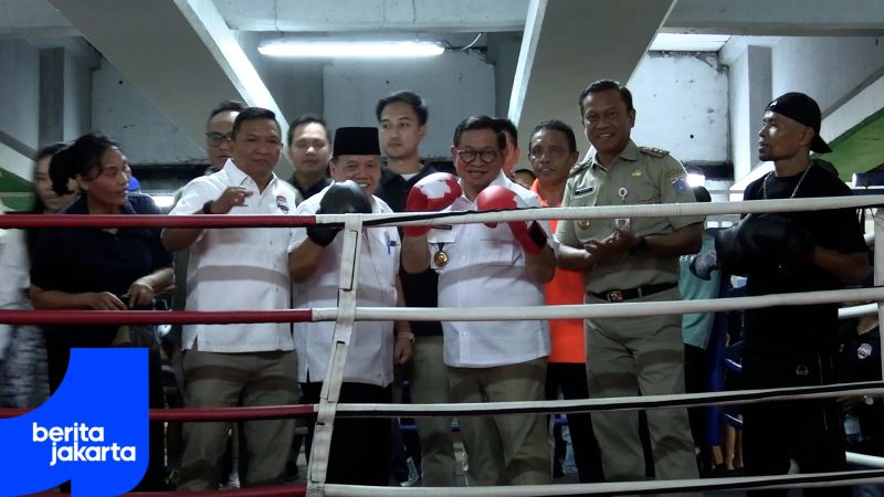 Pramono Inaugurates Boxing Ring in Pasar Rebo to Curb Street Brawls
