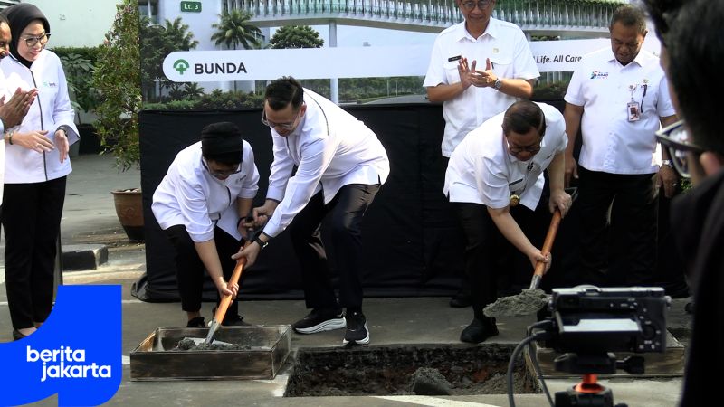 Pramono Breaks Ground on Bunda Hospital Jakarta Skybridge Construction