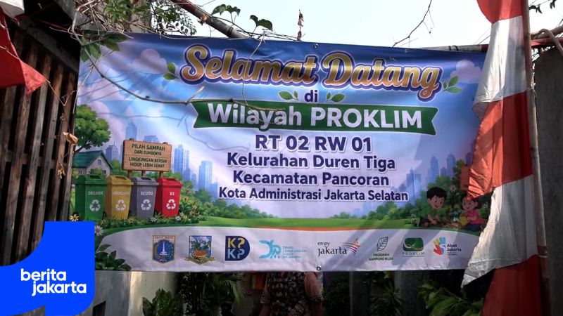 Dinas LH Verifikasi Penilaian Proklim Madya di RW 01 Duren Tiga