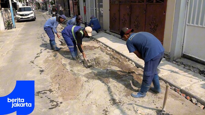 Saluran Air di Jalan Mandioli Cideng Dinormalisasi