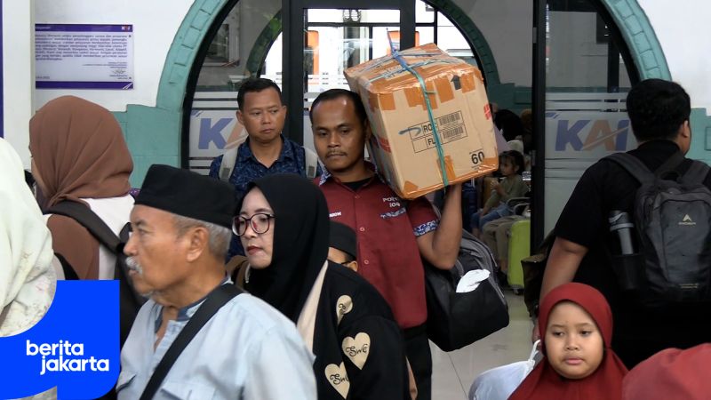 Arus Balik Meningkat, 18 ribu Pemudik Tiba di Pasar Senen