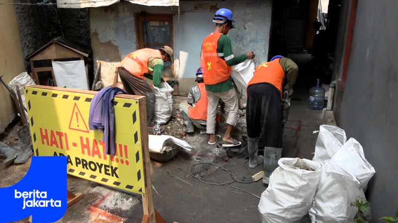 Empat Septic Tank Komunal Dibangun di Cempaka Putih Baru