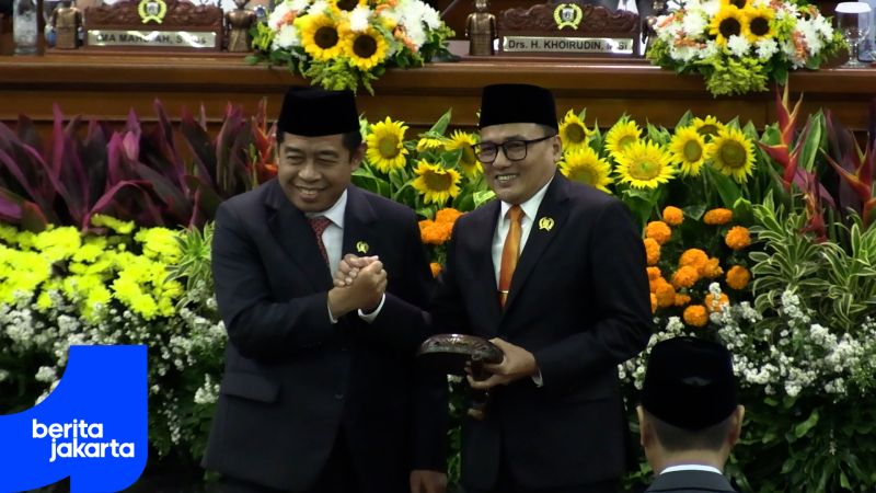Suhud Alynudin Resmi Dilantik Sebagai Ketua DPRD DKI Jakarta
