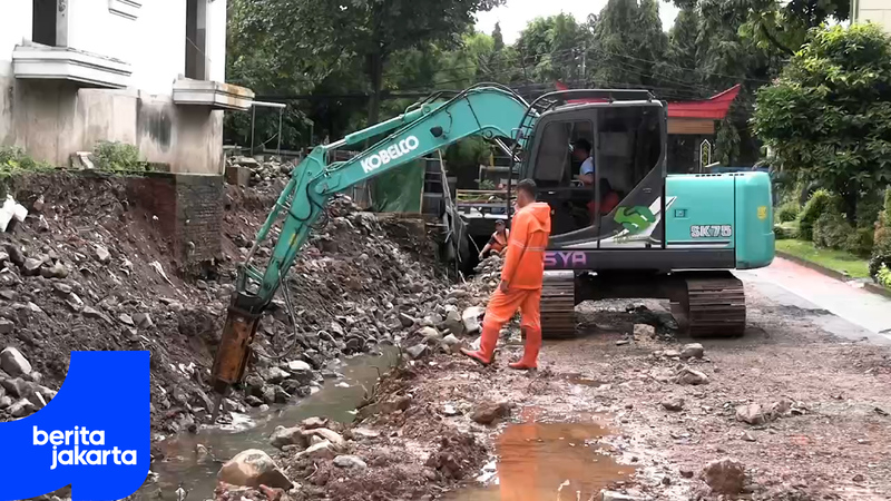 Penanganan Tembok Roboh di SMPN 182 Kalibata Capai 80 Persen