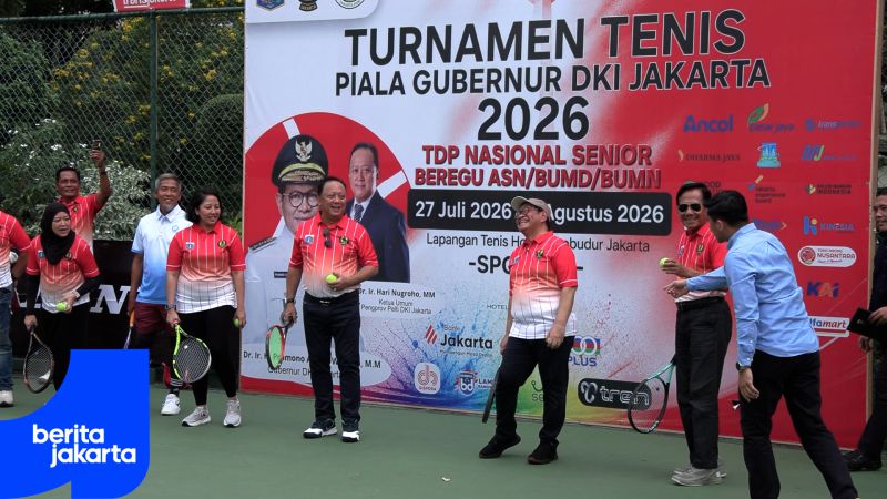 Buka Turnamen Tenis, Pramono Perkuat Sport Tourism di Jakarta