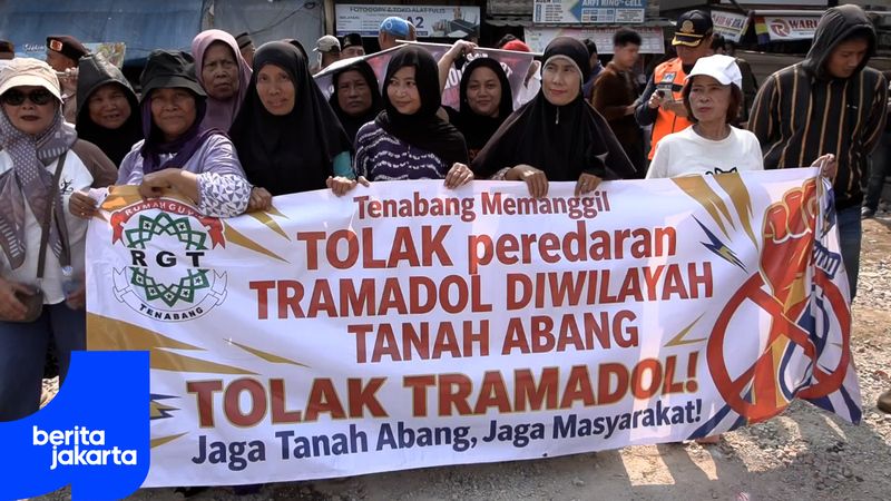 Warga Tanah Abang Deklarasi Perang Lawan Peredaran Tramadol Ilegal