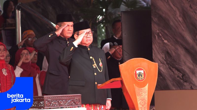 Kerja Nyata Jadi Pesan Pramono di  Peringatan HUT ke-81 RI