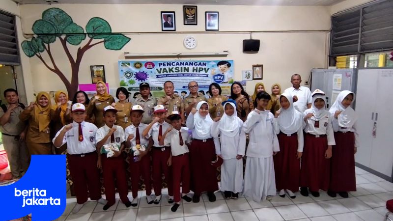 Sudinkes Jakbar Gelar Kick Off BIAS 2026 dan Imunisasi HPV Jakarta Barat