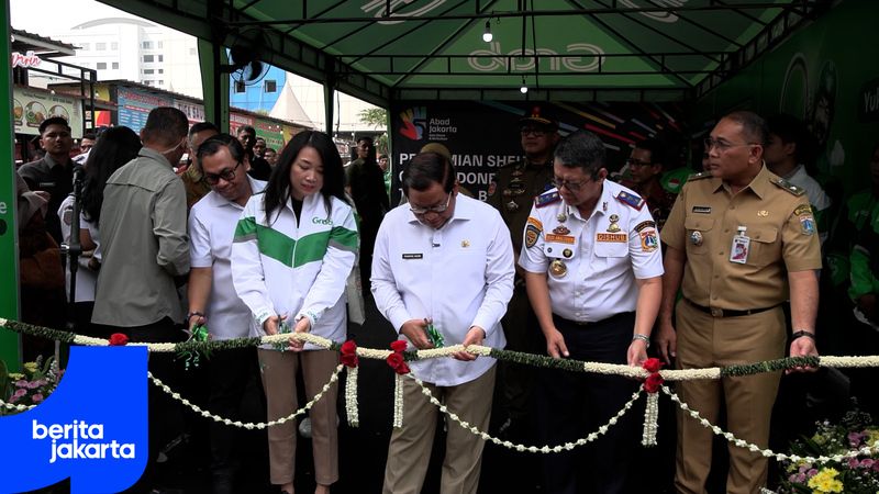 Pramono Inaugurates New Ride-Hailing Shelter to Decongest Thamrin Area